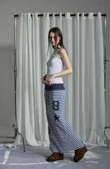 STRIPE LONG SKIRT