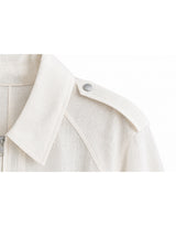 Nova Linen Sheer Summer Blouson Ivory
