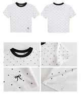 Him Dot Round Short-Sleeved T-Shirt