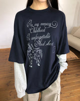 ドリンオーバーサイズレイヤード長袖Tシャツ