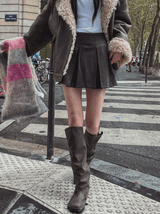 Zendy pleats mini skirt