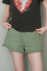 Poppie Ruffle Shorts [Green]