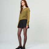 Mohair Round Neck Knit Cardigan_2Color