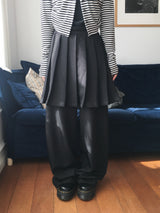 Formal Layered Pleated Skirt Pants (2c)