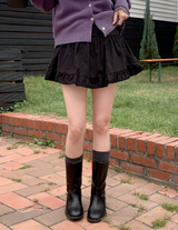 Pretty Lace Mini Skirt Pants (2color)