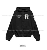 Solid Patch Stitch Two-Way Work Jacket