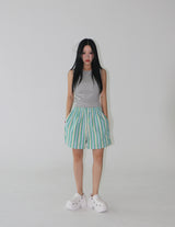 [UNISEX] Patterned Trinkled Short Shorts