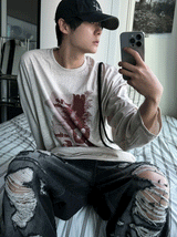 タイムマーガレットロングスリーブTシャツ