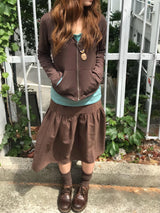 ローヴ スリムフィット フーディー ジップアップ