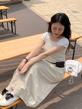 パンプキンバルーンポケットロングスカート
