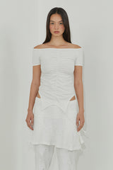 STRING LAYER TOP / IVORY