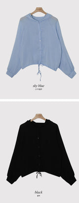 Rare Summer String Hood Blouse, Shirt (5color)