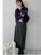 Hachi Raglan Knit Zip-Up Cardigan