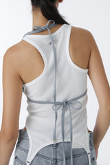 CUBIC SWEAT BIKINI TOP (GRAY)