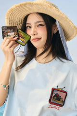 ベルクロドッグエンブロイダリーTシャツ