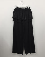 シルクフリルレイヤードパンツ (2color)