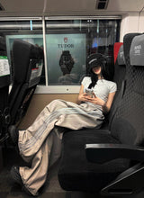 メタルトラックワイドナイロンパンツ