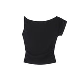 Check Star Off Shoulder T-Shirt 231137997