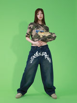 GRAFFITY DENIM PANTS (INDIGO)