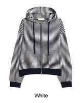 Caven Stripe Hooded Zip-Up
