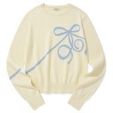 KIRSH PLAIN RIBBON CHERRY KNIT [IVORY]
