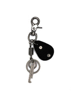 Pepper leather opener keyring