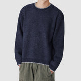 Contrast Stitch Round Knit