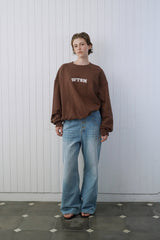 Wtsm logo sweatshirt_brown