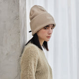 VARZAR Chian Logo Balloon Beanie / Beige