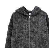 Rookie Mohair Cropped Hooded Jacket