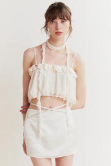 ジェイドミニスカート cream