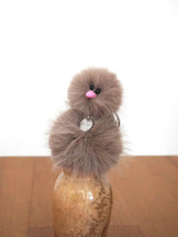 Cosymosy Ugly Bird Keyring - Ash Brown