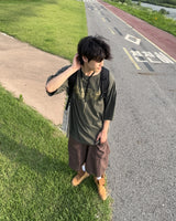 ダブルポケットハーフスウェットパンツ