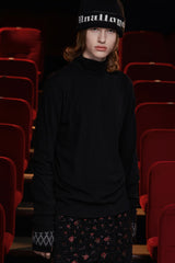 TURTLENECK KNIT T SHIRT / BLACK