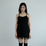 SHA EMBROIDERY CANCAN DRESS _BLACK