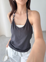 beads halter top (3color)