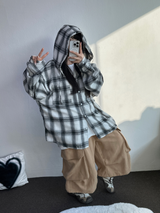 BIG BIG POCKET OVER BERMUDA 🤎🤍❤🖤5COLOR