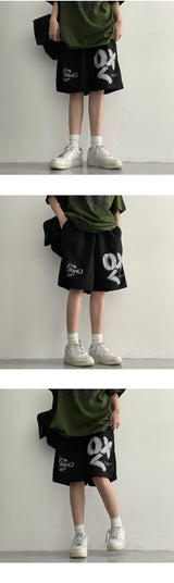 Prom printing Half-length Training Shorts