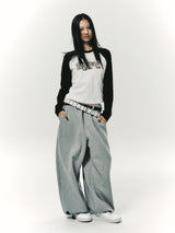 STITCH JOGGER PANTS GREY