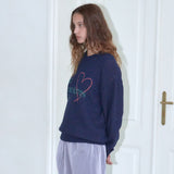 P.T.C HEART KNIT_NAVY
