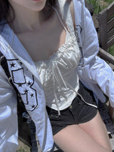 flag star hoodie zip-up(3 color)