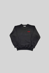 "NO BURNERS" クルーネックスウェット(BLACK)