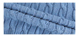 Twisted V-neck long-sleeved knitwear
