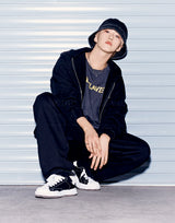 24FW BASIC BIO WASHING HOODIE ZIP UP COCOA