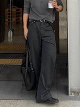 Avan stripe rivet slacks