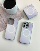 [MADE]ライラックブリーズ シルバーエポキシ MagSafe iPhoneケース