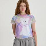 Twinkle Maltese half sleeve T-shirt
