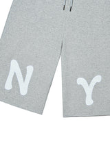 NY APLIQUE CAPRI PANTS GREY