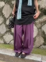 Rooney Linen String Wide Harem Pants