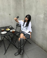 チェックバルーンスカート